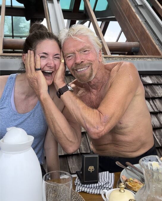 Julia with Richard Branson