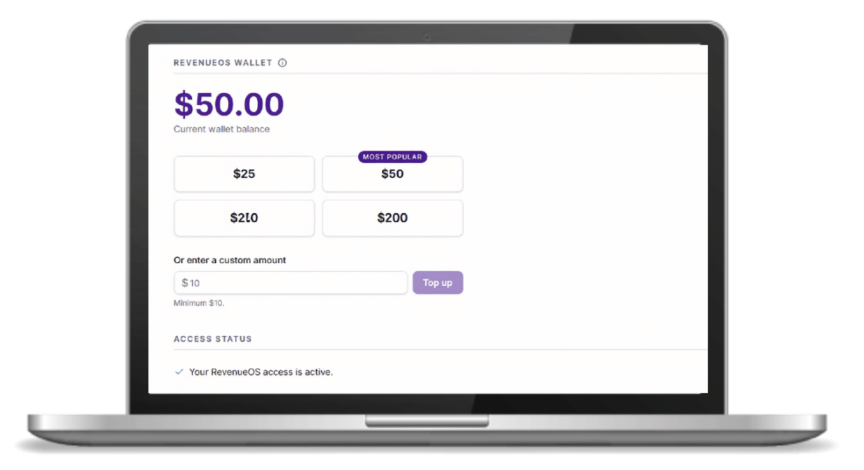 RevenueOS AI Wallet