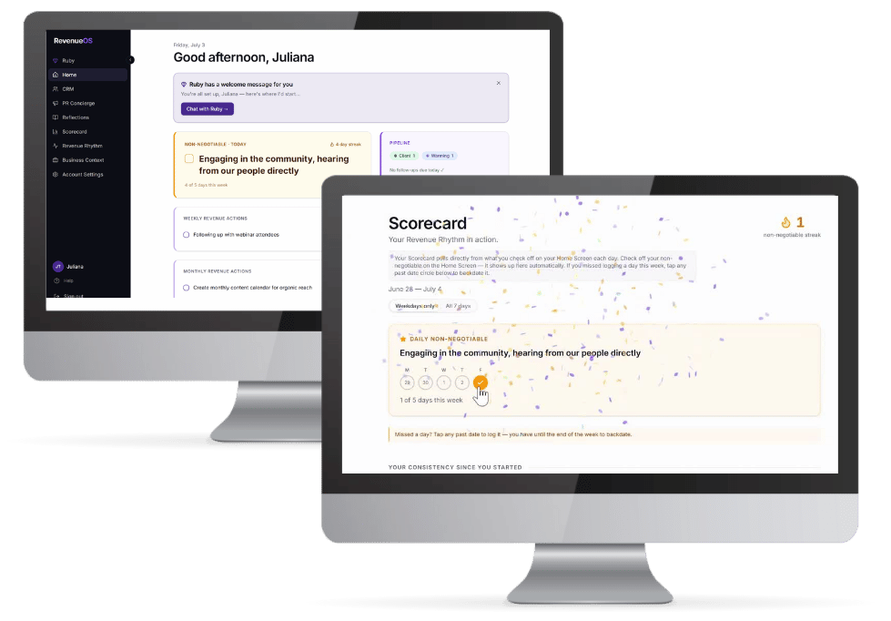 Revenue Rhythm dashboard