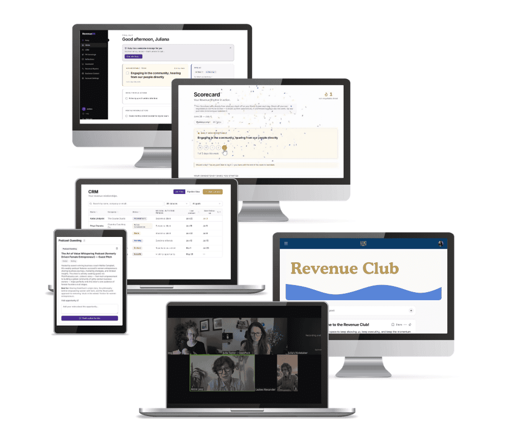 RevenueOS dashboard